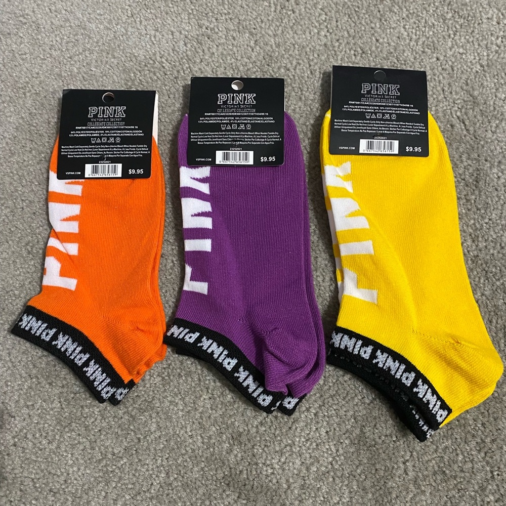 PINK, Victoria Secret, NWT, Crew Socks (3 Pair)